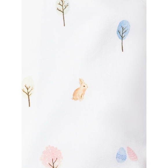 Petite Plume Unisex Flame Resistant Chemical Free Easter Gardens Pajama Set 14 - Picture 3 of 8